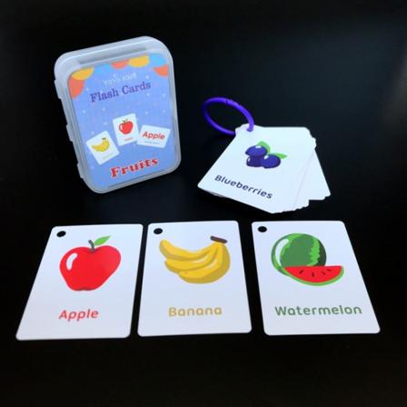 Montessori Baby Lär dig kognitiva engelska Word Card Flashcards