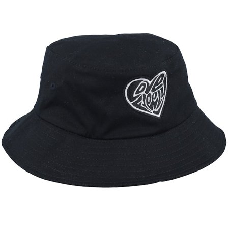 Fair - Sort bucket Hat - Oraganic Love Freely Logo Black Bucket @ Hatstore