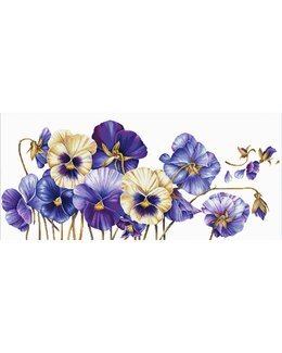 Broderikit Billede Stedmoderblomster - Needleart World