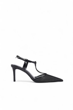 NA-KD Pumps i mesh med T-bar - Nyårsskor - Svart - EU 41