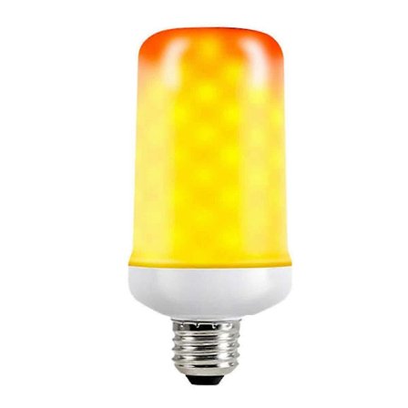 LED-lampa med flameffekt simulerar naturlig eld E27 E26 E14 E12 B22 Dekorativ lampa (E26)