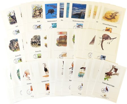 WWF - Pakke med 39 forskellige officielle proof versioner