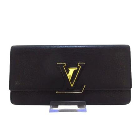 Louis Vuitton Vintage, Pre-owned Leather wallets Zwart, Dames, Maat:ONE Size