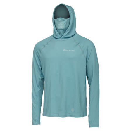 Westin Bay UPF Hoodie W/Neck Gaiter Sea Breeze - XXXL