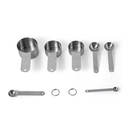 Vargen & Thor Måleske 7 dele, sølv | KitchenOne