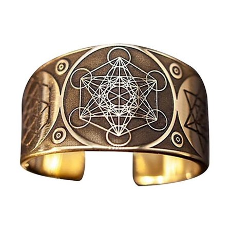 Justerbar ring Ærkeenglen Metatron Vintage stil til kvinder/mænd smykkegave