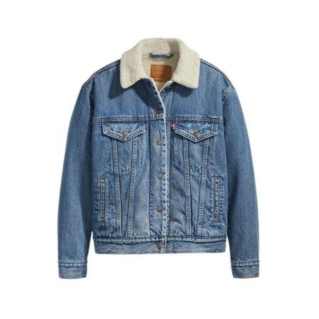 Levi's Denim Jas , Blauw , Dames , Maat: L