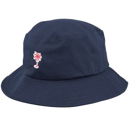 Iconic - Blu bucket Cappello - Summer Palm Logo Navy Bucket @ Hatstore