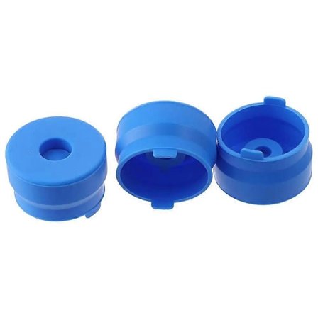 3 stk. Blå Vannkanne Kork 3 og 5 Gallon Matvaregodkjent Silikon Vann Dispenser Sølefri Flaskekorker 55mm Vannflaske