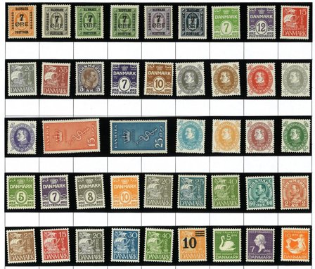 Danmark - Samling på 1 side - Ubrugt