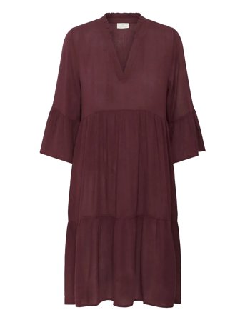 Kamarianah Amber Dress Knælang Kjole Burgundy Kaffe