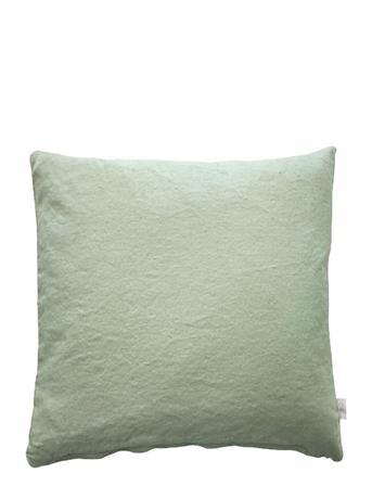 Pudebetræk-Hør Basic-Vasket Home Textiles Cushions & Blankets Cushion Covers Grøn Au Maison