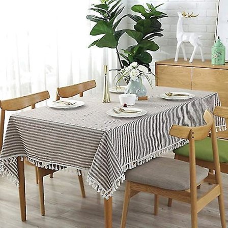 Dug 140x180cm Stribet Bomuld Enkel Indendørs Udendørs