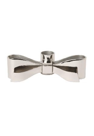 Åhléns Home Ljusstake BOW Ljuslyktor & ljushållare Silver ONESIZE