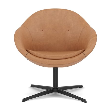 Varier Furniture Kokon Club - Brown Leather - Black base