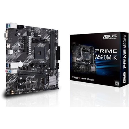 Emolevy - ASUS - PRIME A520M-K - AMD A520 - Micro ATX - 64 Gt RAM
