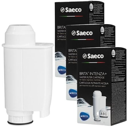 Vattenfilter - Brita - Saeco Intenza+ CA6702/00 - Pack 3 - Minskar kalk och klor - Click and Go-system