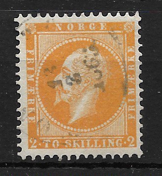 Norge 1856 - AFA 2 - Stemplet