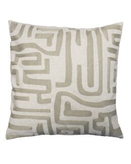 Putetrekk Timber med brodert motiv Lin