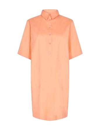 Carlee 3/4 Shirt Dress Dresses Shirt Dresses Oransje MOS MOSH*Betinget Tilbud