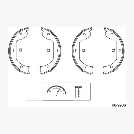 Biltema - Håndbremseskosett
