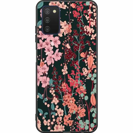 Samsung Galaxy A03s Svart Skal Herbaceous Retro