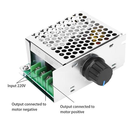 DC-motorstyrenhet Motorregulator Högspänning Elektronisk Steglös Hastighetsomkopplare DC220V 500W