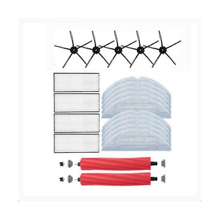 Huvudborste Hepa-filter Moppningsduk Sidoborste Kompatibel Wi DXGHC