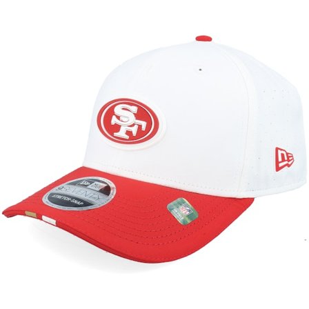 New Era - NFL White adjustable Czapka Z Daszkiem - San Francisco 49ers NFL 25 Training 9SEVENTY White/Red Adjustable @ Hatstore