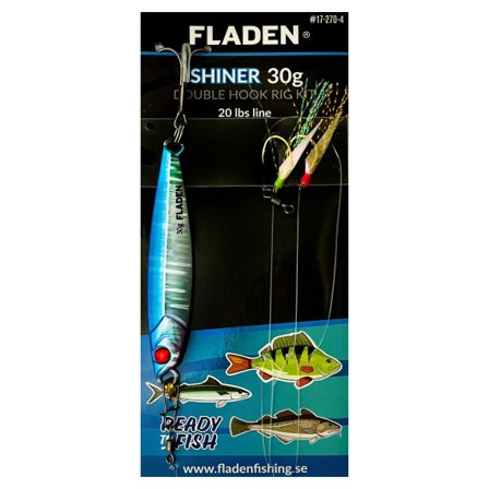 Fladen Shiner 30g double hook rig kit Blue