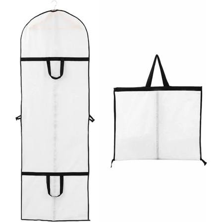 60x180cm(1 kpl) Hääpukukotelo Pitkä Kaapupussi Morsiamelle ja