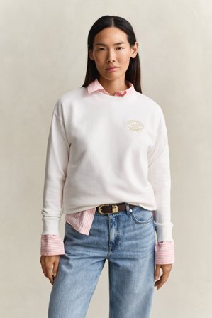 GANT Damen Rope Graphic Sweatshirt (M) Weiß