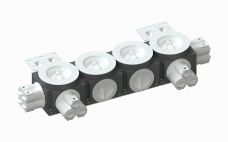 R-Line Veggboks 4x60-71mm 14 løps 16/20mm