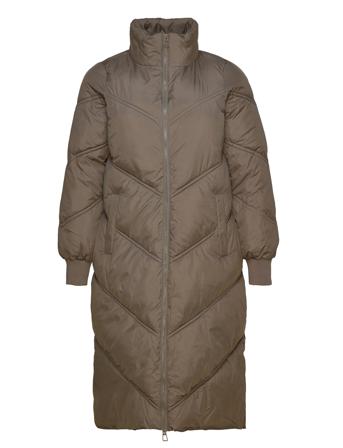 Capam, L/S, Coat Fôret Kåpe Brun Zizzi*Betinget Tilbud