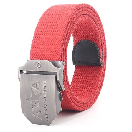 Menn og kvinner militært lerretbelte metall automatisk spenne utendørs militær trening taktisk belte politi unisex jakt jeans belte