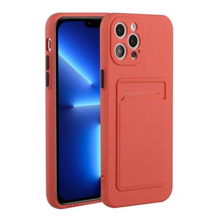 Kortholdercover til iPhone 13 Pro - Koral Orange