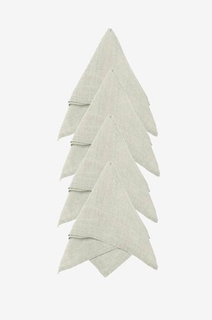 Svanefors - Lautasliina Julie 4P - Beige - Lautasliinat - 45X45 - - Homeroom