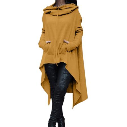 Långärmad Tröja För Kvinnor I Enfärgade Hoodies