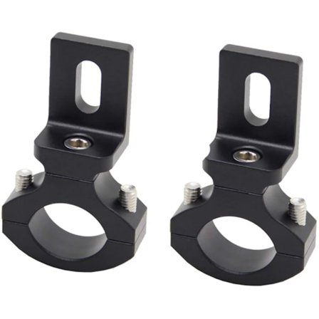 2x Universal Styr 22 25mm 7/8 Tommer Motorcykel Forlygtebeslag Spotlight Rørklemme Kompatibel Med Cafe