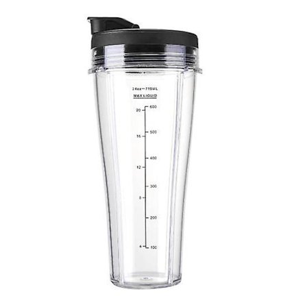 Blender-reservedele til Ninja SS101 24 Oz blandebeholder med lækagesikre låg, tyndt bunddesign, BPA-fri blandebeholder til SS100 SS101 SS300