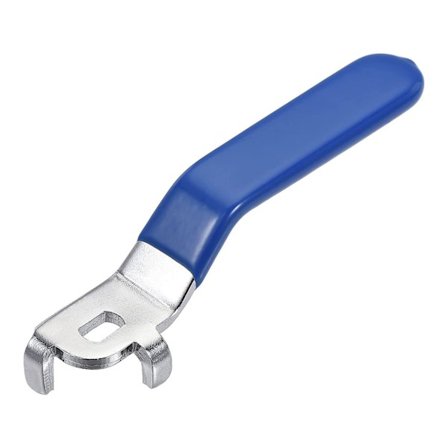 Spakhandtag Järnförkromad utbyte kvartsvarv med plastgrepp Blå för Dn25 Kulventil