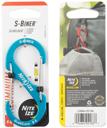 Nite Ize S-Biner SlideLock Aluminum #4 Blue