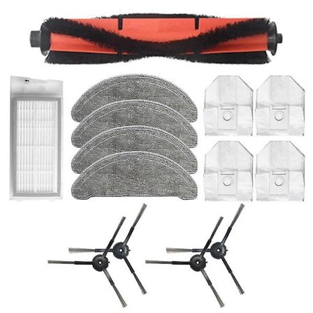 Til Roidmi Eve Plus Robotstøvsuger Hovedbørste Sidebørste Hepa Filter Moppestof Udskiftningstilbehør Hy