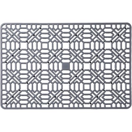 Silikon vaskebeskytter kjøkkenrist, varmebestandig sklisikker, gummimatte for tørking av rustfritt stål