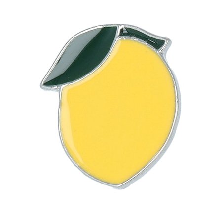 Cap Pins - Lemon Metal Enamel Pin Yellow Accessory - @ Hatstore