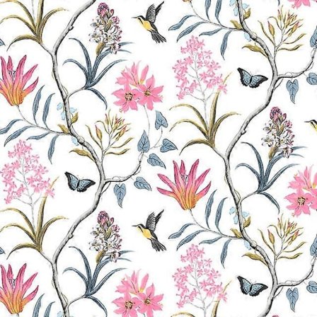 Blomstertapet Selvklebende Tapet 45 cm x 200 cm Beige Blomstermønstret Kontaktpapir Fugl Blomst Dekorativ Vegg