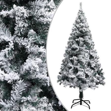 Plastgran Med Snö Grön 120 Cm Pvc Grön