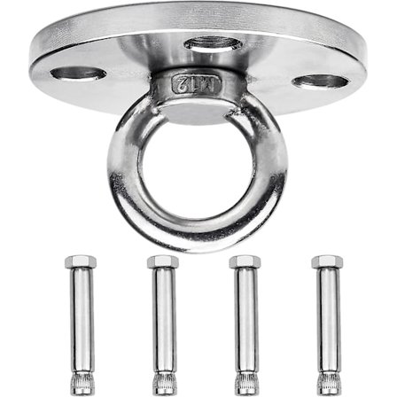 Heavy Duty Swing Hanger Hooks, Rustfrit Stål Gyngesæt Tilbehør 360 Swivel Wall Ceiling Mount Bracket Med Skrue Bærbare 500kg