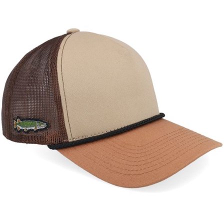 Skillfish - Brun trucker Keps - Tiny Pike Rope Khaki/Brown/Caramel A-frame Trucker @ Hatstore