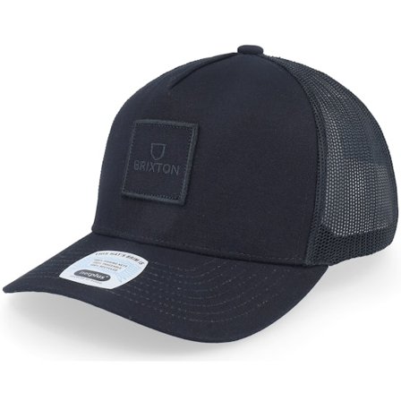 Brixton - Svart trucker Caps - Alpha Block X C Mesh Cap Black/Black Trucker @ Hatstore